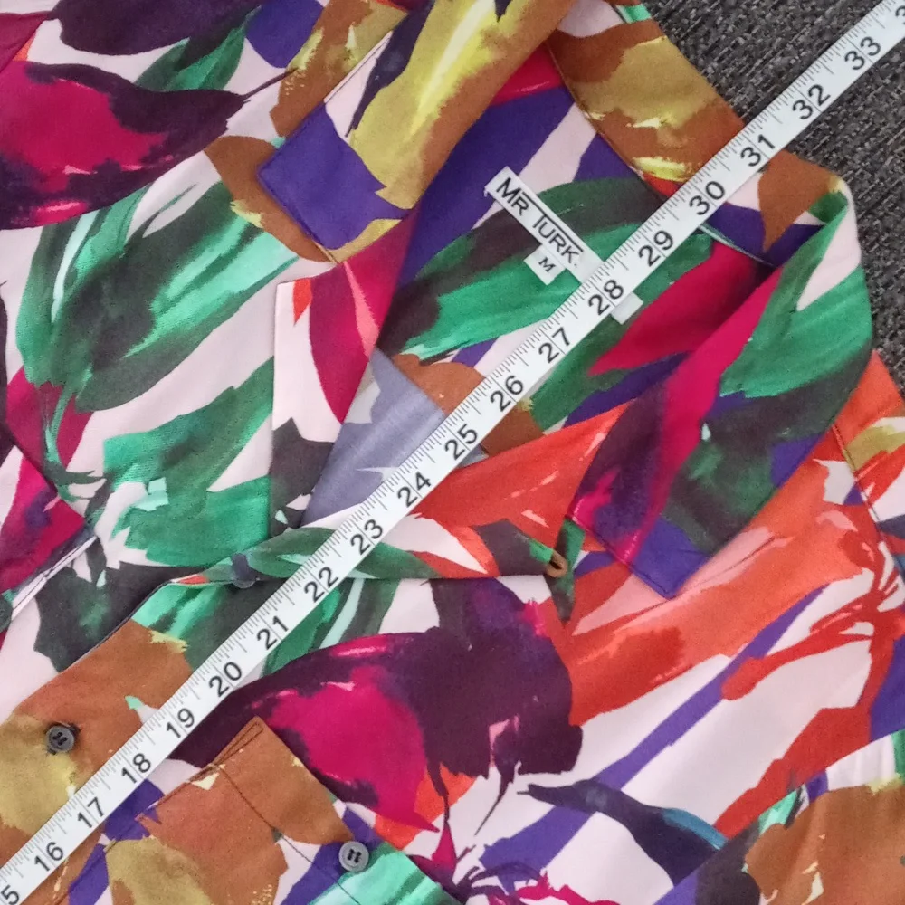 🦜Mr. Turk🦜 - Multicolor Abstract Print S/S Button Down Shirt - Picture 13 of 14